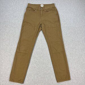 Flint And Tinder Double Knee Pants Mens 29x31 Beige Cotton/Linen Ripstop